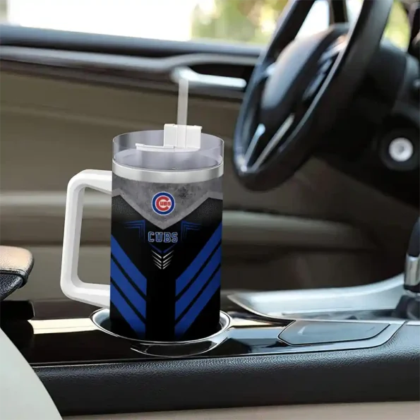 custom chicago cubs arrow armor blue black curved tumbler trendy 1 1.webp
