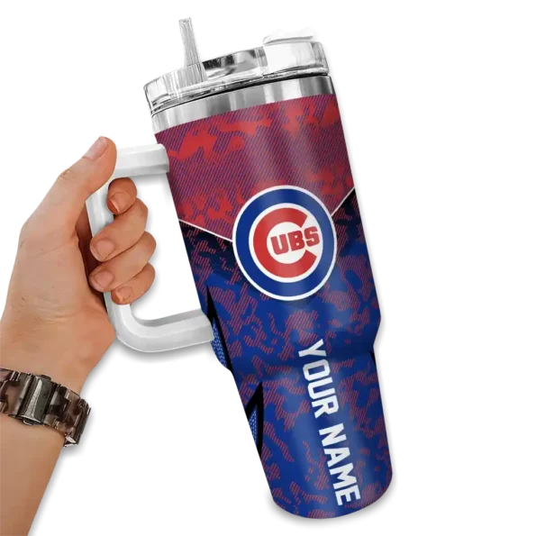 custom chicago cubs chevron stripe blue curved tumbler fashion forward 1 1.webp