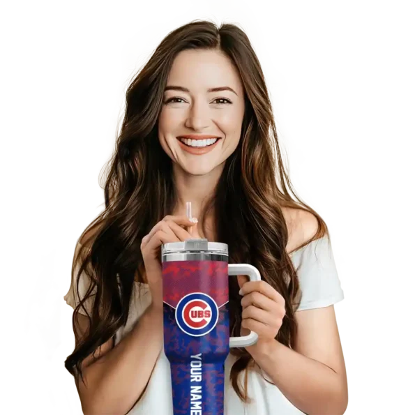 custom chicago cubs chevron stripe blue curved tumbler premium grade 1 1.webp