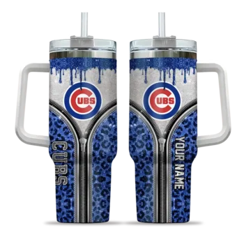 custom chicago cubs leopard zipper blue curved tumbler best selling 1 1.webp