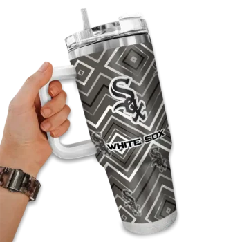 custom chicago white sox bold diamonds black curved tumbler fashion forward 1 1.webp