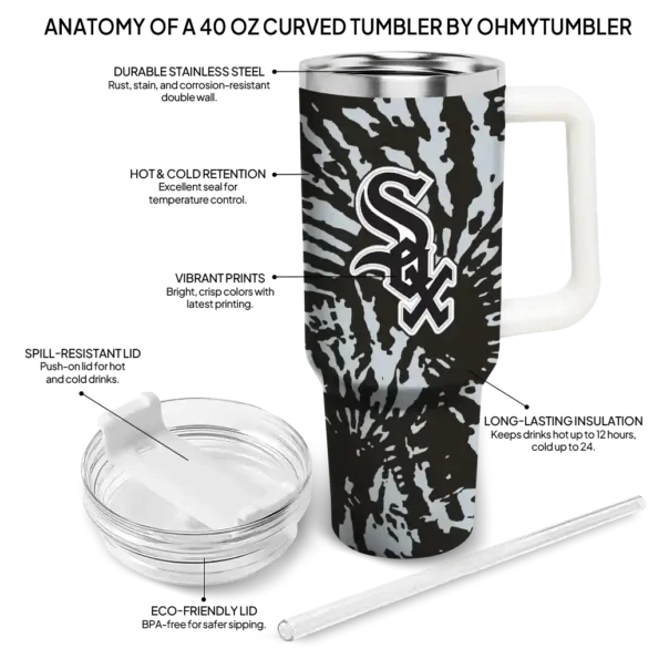custom chicago white sox burst swirl black curved tumbler new arrival 1 1.webp