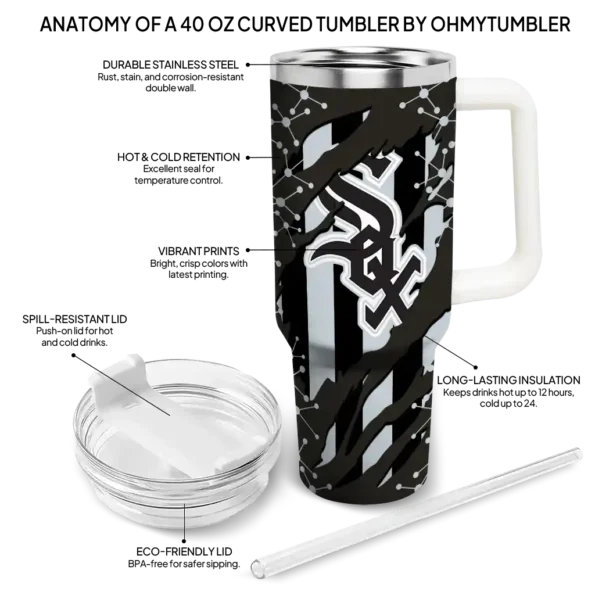 custom chicago white sox claw cut black curved tumbler new arrival 1 1.webp