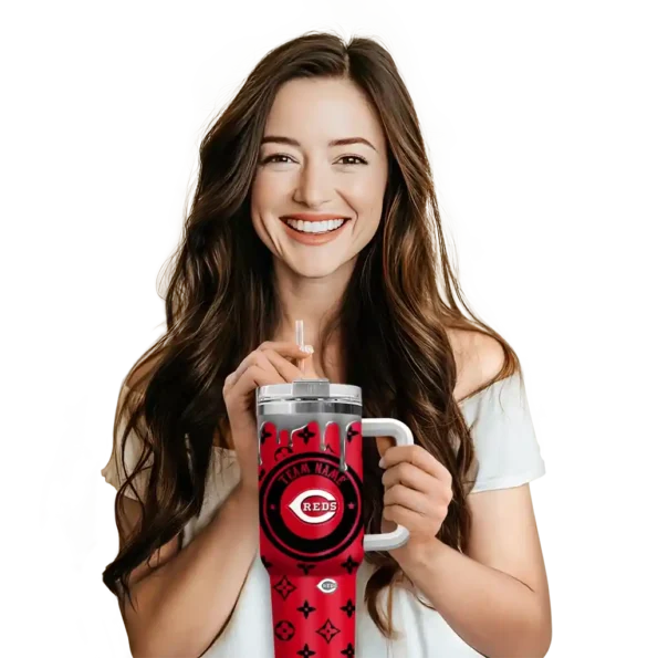 custom cincinnati reds bullseye drips red curved tumbler premium grade 1 1.webp