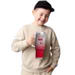 custom cincinnati reds gradient dots red curved tumbler best selling 1 1.webp