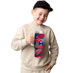 custom cleveland guardians abstract paths navy blue curved tumbler best selling 1 1.webp