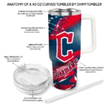 custom cleveland guardians abstract paths navy blue curved tumbler best selling 1 1.webp