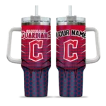 custom cleveland guardians hex texture navy blue curved tumbler best selling 1 1.webp
