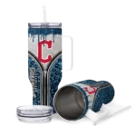 custom cleveland guardians leopard zipper navy blue curved tumbler best selling 1 1.webp