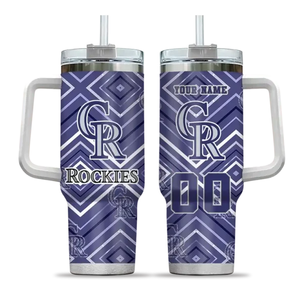 custom colorado rockies bold diamonds blue curved tumbler best selling 1 1.webp