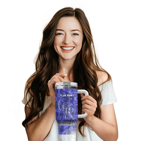 custom colorado rockies geometric prism blue curved tumbler premium grade 1 1.webp