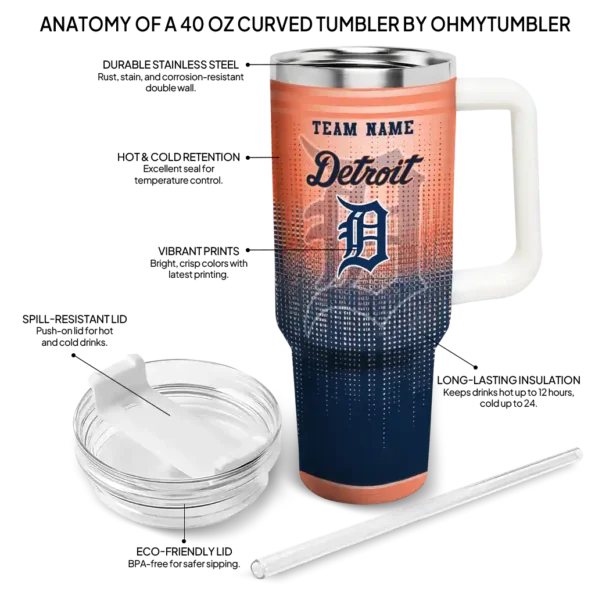custom detroit tigers gradient dots navy curved tumbler new arrival 1 1.webp