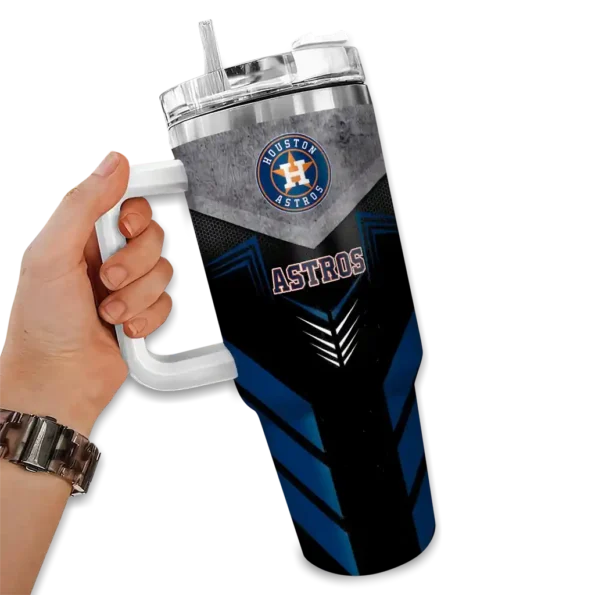 custom houston astros arrow armor blue black curved tumbler fashion forward 1 1.webp