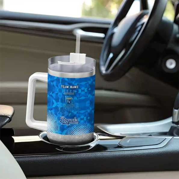 custom kansas city royals geometric prism royal blue curved tumbler trendy 1 1.webp