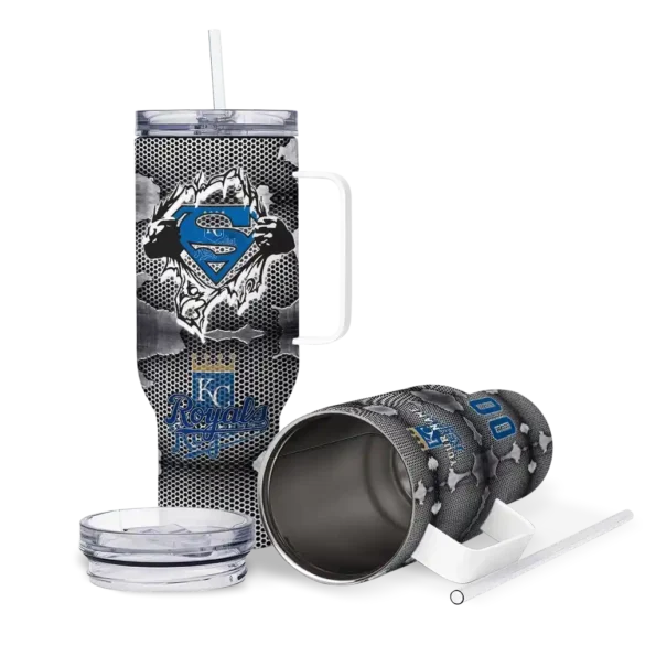 custom kansas city royals superman shield royal blue gray curved tumbler high quality 1 1.webp