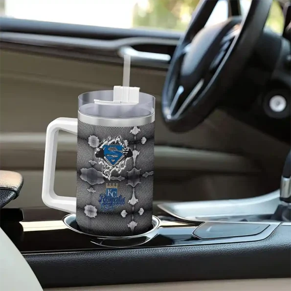 custom kansas city royals superman shield royal blue gray curved tumbler trendy 1 1.webp