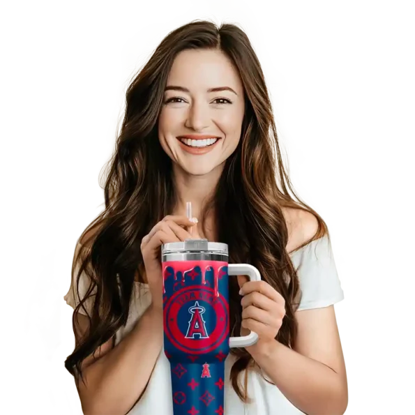 custom los angeles angels bullseye drips blue curved tumbler premium grade 1 1.webp