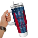 custom los angeles angels hexagon armor blue curved tumbler best selling 1 1.webp