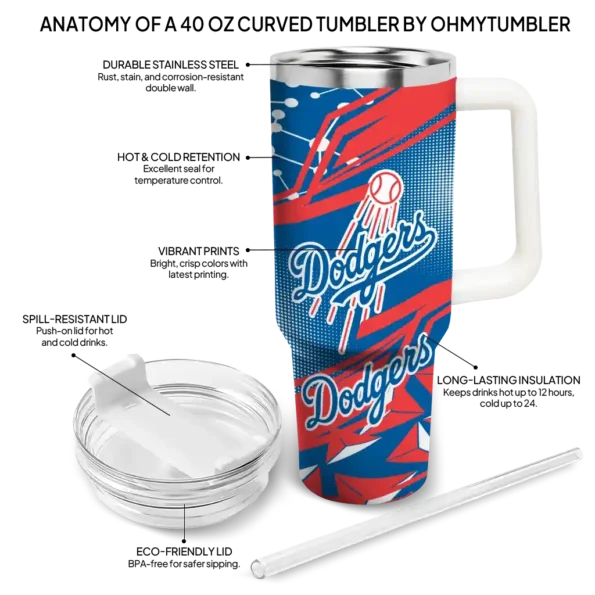 custom los angeles dodgers abstract paths blue curved tumbler new arrival 1 1.webp