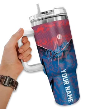 custom los angeles dodgers chevron stripe blue curved tumbler fashion forward 1 1.webp