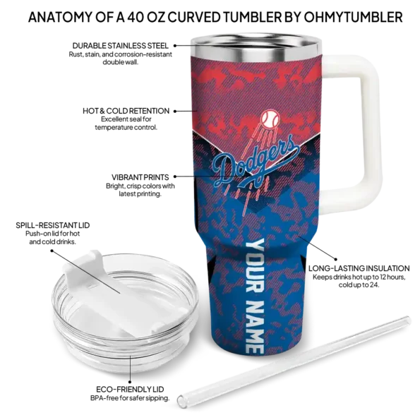 custom los angeles dodgers chevron stripe blue curved tumbler new arrival 1 1.webp