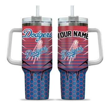 custom los angeles dodgers hex texture blue curved tumbler best selling 1 1.webp