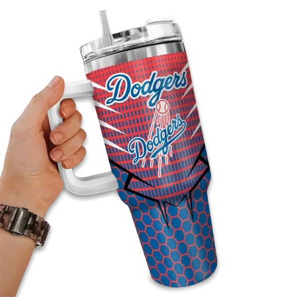 custom los angeles dodgers hex texture blue curved tumbler fashion forward 1 1.webp