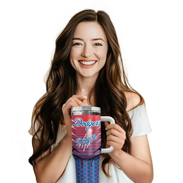 custom los angeles dodgers hex texture blue curved tumbler premium grade 1 1.webp