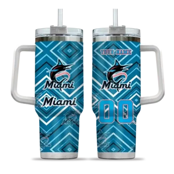 custom miami marlins bold diamonds blue curved tumbler best selling 1 1.webp