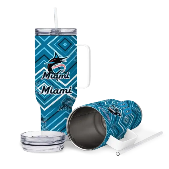 custom miami marlins bold diamonds blue curved tumbler high quality 1 1.webp