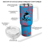 custom miami marlins burst swirl blue curved tumbler best selling 1.webp