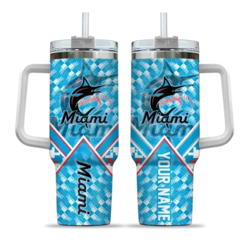 custom miami marlins chevron angle blue curved tumbler best selling 1 1.webp