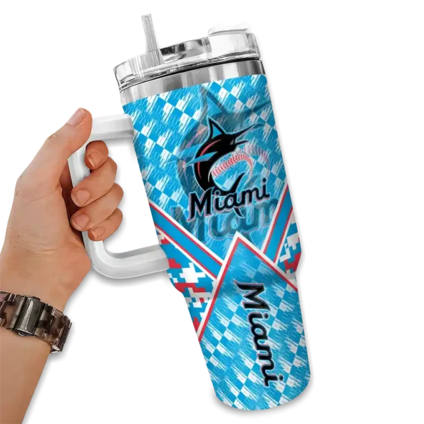 custom miami marlins chevron angle blue curved tumbler fashion forward 1 1.webp