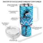 custom miami marlins chevron angle blue curved tumbler best selling 1 1.webp