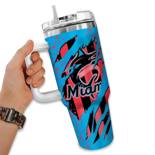 custom miami marlins claw cut blue black curved tumbler fashion forward 1 1.webp