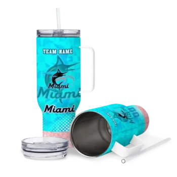 custom miami marlins geometric prism blue curved tumbler high quality 1 1.webp