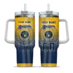custom milwaukee brewers gradient dots navy blue curved tumbler best selling 1.webp