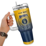 custom milwaukee brewers gradient dots navy blue curved tumbler best selling 1.webp