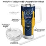 custom milwaukee brewers hexagon armor navy blue curved tumbler best selling 1.webp