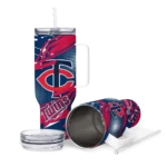 custom minnesota twins abstract paths navy curved tumbler best selling 1.webp