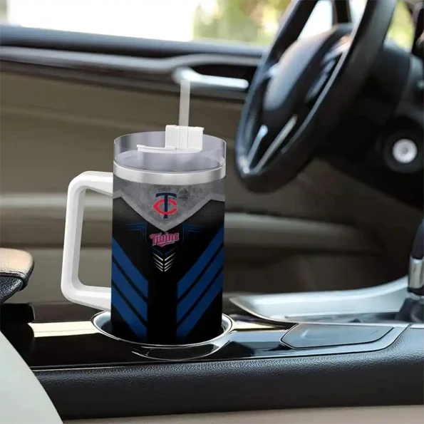 custom minnesota twins arrow armor navy black curved tumbler trendy 1.webp
