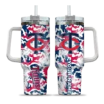 custom minnesota twins camo mashup navy white curved tumbler best selling 1.webp