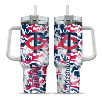 custom minnesota twins camo mashup navy white curved tumbler best selling 1.webp