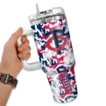 custom minnesota twins camo mashup navy white curved tumbler best selling 1.webp