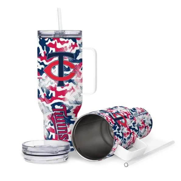 custom minnesota twins camo mashup navy white curved tumbler high quality 1.webp