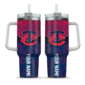 custom minnesota twins chevron stripe navy curved tumbler best selling 1.webp