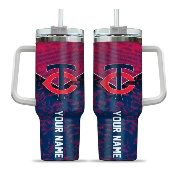 custom minnesota twins chevron stripe navy curved tumbler best selling 1.webp