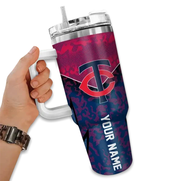 custom minnesota twins chevron stripe navy curved tumbler fashion forward 1.webp