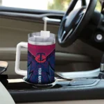 custom minnesota twins chevron stripe navy curved tumbler best selling 1.webp