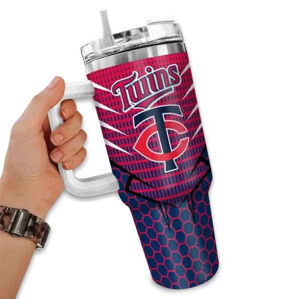 custom minnesota twins hex texture navy curved tumbler fashion forward 1.webp